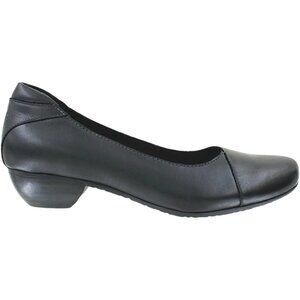 Taos Debut Leather Slip On Comfort/Supportive Shoes - Black - 7